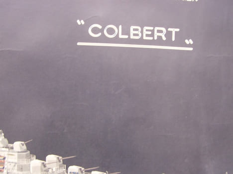 COLBERT CRoiseur anti-aerien Affiche originale écorché. MARESCHAL Y.