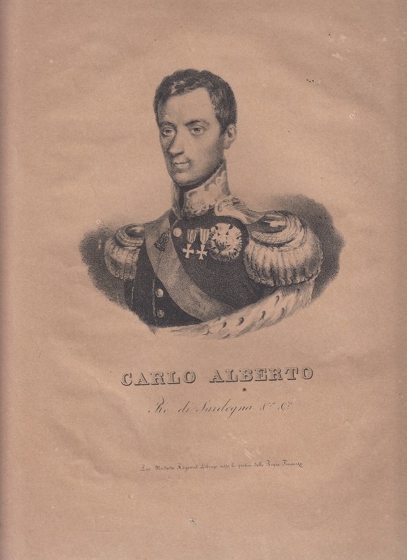 Carlo Alberto re di Sardegna (jeune) - lithographie. 