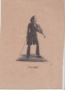 Portrait de Paganini, print Ganzfigurbildnis, Profil, beim Musizieren. BATSALLE
