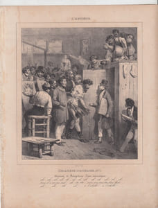 CHARGE D'ATELIER N1- arrivée et reception d'un nouveau- Lithographie originale