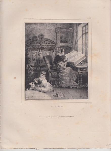 LE MISSEL Lithographie originale. REVUE DES PEINTRES
