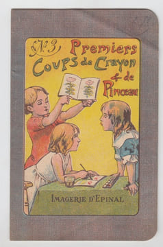 Ancien livre coloriage premiers coups de crayon & de pinceau imagerie Pellerin Numéro 3. Pellerin