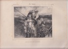 LE DIMANCHE DES RAMEAUX - Lithographie originale. REVUE DES PEINTRES- A.BOUQUET