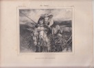 LE DIMANCHE DES RAMEAUX - Lithographie originale. REVUE DES PEINTRES- A.BOUQUET