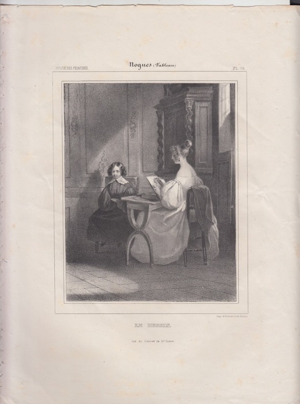 LE DESSIN - Lithographie originale. REVUE DES PEINTRES- 