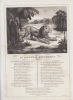 FABLE LE LION ET LE MOUCHERON  - GRAVURE authentique-original print Edition Taille Douce. Jean De LA FONTAINE