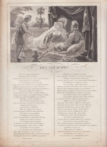 FABLE LES SOUHAITS - GRAVURE authentique-original print Edition Taille Douce