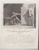FABLE  LA MORT ET LE MALHEUREUX  - GRAVURE authentique-original print Edition Taille Douce. Jean De LA FONTAINE