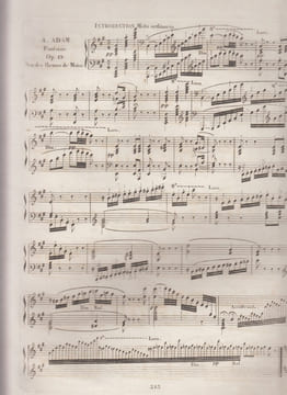 Fantaisie pour le piano sur des motifs de Moïse de G. Rossini dédiée à Mlle Mary...... Opéra 19.. ADAM Adolphe