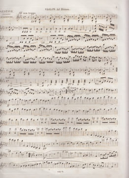 Gustave (III) ou le bal masqué (Gustav oder der Maskenball). Ouverture Arrangée pour le Piano par V.RIFAUT avec acc. de violon (ad libitum). Auber, ...