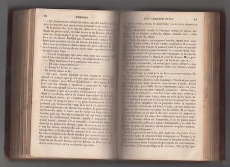 Alexandre Dumas Le maître d'armes.Paris : Michel Lévy frères, libraires-éditeurs, 1848.312 pages relié avec Tourghenief (Tourgueneff) (Tourgueniev) ...