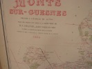 Carte du canton de MONTS sur GUESNE  dressé à l'échelle de 1/40 000, par M. C. Grange, agent-voyer en chef du département, extrait de  l' Atlas ...