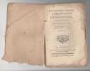 Recueil périodique d'observations de médecine, chirurgie, pharmacie, etc... octobre 1756 - tome V.. Vandermonde