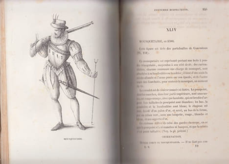 Costumes historiques de la France d'apres les monuments les plus authentiques, statues, bas-reliefs, tombeaux, sceaux, monnaies, peintures à fresque, ...