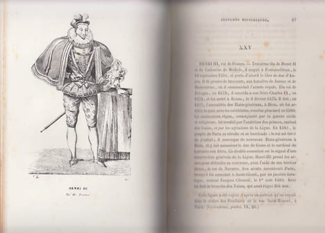 Costumes historiques de la France d'apres les monuments les plus authentiques, statues, bas-reliefs, tombeaux, sceaux, monnaies, peintures à fresque, ...