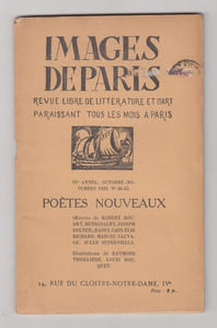 REVUE IMAGES DE PARIS N° 46-47 octobre novembre 1923 : POETES NOUVEAUX