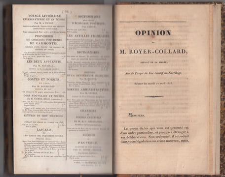 MELANGES : De la nouvelle proposition relative au bannissement de Charles X et de,sa famille. , ou suite de mon dérnier écrit : de la Réstauration et ...