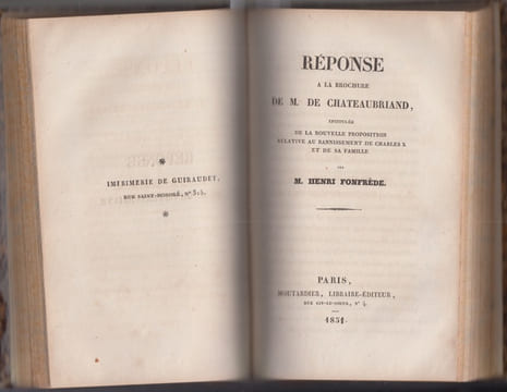 MELANGES : De la nouvelle proposition relative au bannissement de Charles X et de,sa famille. , ou suite de mon dérnier écrit : de la Réstauration et ...