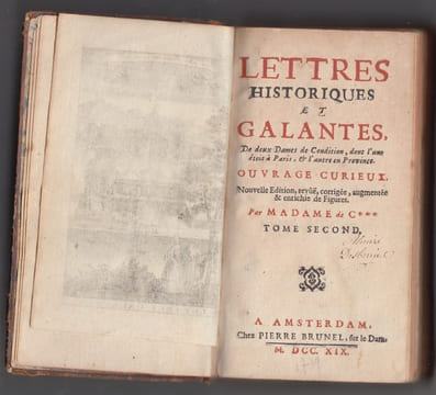 Lettres historiques et galantes : de deux dames de condition dont l'une etait a Paris et l'autre en Province par Mme de C*** [A.-M. Du Noyer] : ...