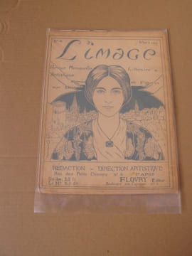 L'Image.Revue littéraire et artistique ornée de figures sur bois.- Edition originale de la collection complète de L'image, parue entre 1896 et 1897. ...
