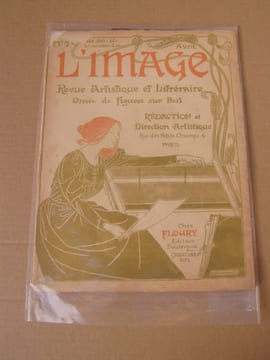 L'Image.Revue littéraire et artistique ornée de figures sur bois.- Edition originale de la collection complète de L'image, parue entre 1896 et 1897. ...