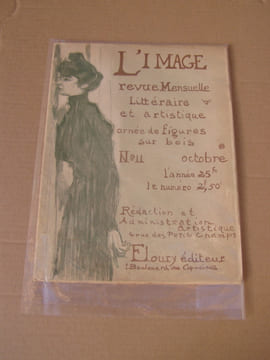L'Image.Revue littéraire et artistique ornée de figures sur bois.- Edition originale de la collection complète de L'image, parue entre 1896 et 1897. ...