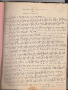 LE JOUR N'EST PAS PLUS PUR ; manuscrit inédit (roman)