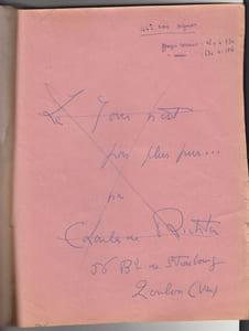 LE JOUR N'EST PAS PLUS PUR ; manuscrit inédit (roman)