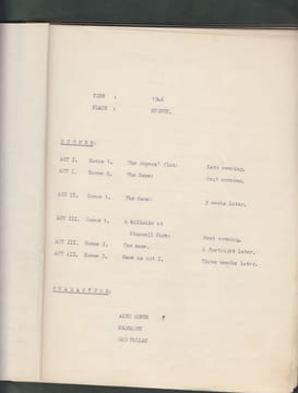 Stand still time : a play in three acts [Original typescript:].. Cusack, Dymphna (1902- 1981)