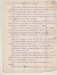 DITES LE AVEC DES FLEURS, nouvelle policière - TAPUSCRIT corrigé ; avec corrections autographes
