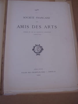Société Française des Amis des Arts. 1933. Fondée en 1885 au Palais de l'Industrie - Champs-Élysées Liste des Sociétaires. Salon de 1933.- ALBUM DE ...