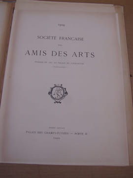 Société Française des Amis des Arts. 1929. Fondée en 1885 au Palais de l'Industrie - Champs-Élysées Liste des Sociétaires. ALBUM DE PLANCHES- complet ...
