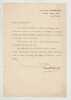 Original  typescript Typed Letter, signed. Letter signed, to Charles de Richter,. Harris, Frank