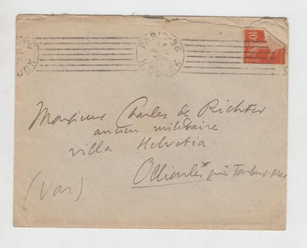 Lettre autographe signée à Charles de Richter,. Ernest La Jeunesse, [ Pseudonyme de Ernest Léon LAJEUNESSE-CAËN , Ecrivain , Caricaturiste 1874-1917 ] ...