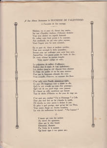A son Altesse la Duchesse de Valentinois (princesse Charlotte Grimaldi de Monaco, duchesse de Valentinois), à l'occasion de son mariage - poésie - édition originale