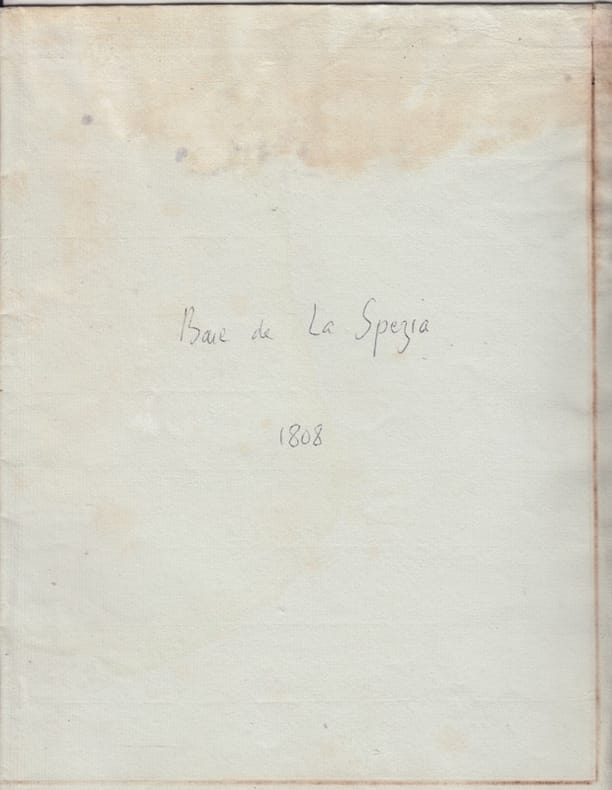BAIE DE LA SPEZIA - Carta nautica manuscripta del Golfo di La Spezia,- il golfo della Spezia.1808 . Napoleone ; il golfo della Spezia.