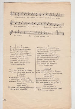 FELIX et Cie - chanson; Paroles de Charles de Richter. . Charles de Richter (1887-1975) - Compositeur : Séguinoti - )