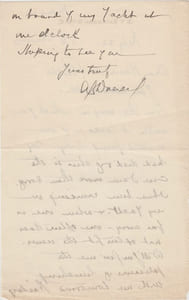 Lettre autographe signée à Charles de Richter,