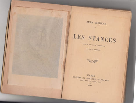 LES STANCES,. MOREAS,Jean LES STANCES,