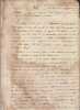 Rapport sur l'etat du Piemont pour l'etat- major français; 17 juillet 1794, manuscrit. CAMPANNA - Armée d'Italie