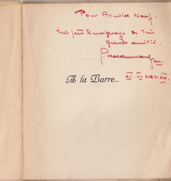 A la Barre.. Dessins de J. S. Fontannaz. HALDENWANG, Georges.