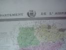 Carte du Département de l'AISNE avec vue de Laon  dréssée par Donnet. Alexis Donnet DONNET ,FREMIN et LEVASSEUR ou DONNET and MONIN