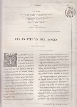 NERVAL (Gérard de). Le Rêve et la vie- L'Artiste, 1855- Edition originale posthume parue en livraison. . NERVAL (Gérard de).L'Artiste, Journal de la ...