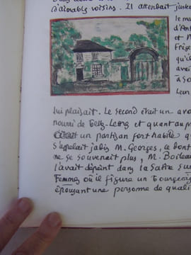 Manuscrit : Le souper d'Auteuil (Nicolas BOILEAU, dit BOILEAU-DESPRÉAUX ), manuscrit autographe inédit ?; avec dessins aquarèllés. LARGUIER Léo - (La ...