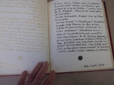 Manuscrit : Le souper d'Auteuil (Nicolas BOILEAU, dit BOILEAU-DESPRÉAUX ), manuscrit autographe inédit ?; avec dessins aquarèllés. LARGUIER Léo - (La ...