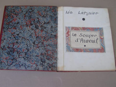 Manuscrit : Le souper d'Auteuil (Nicolas BOILEAU, dit BOILEAU-DESPRÉAUX ), manuscrit autographe inédit ?; avec dessins aquarèllés