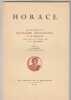 Horace. En souvenir du deuxième millénaire de sa naissance célébré à Paris, le 5 février 1936, à la Sorbonne. [Discours de Léonce Armbruster, Mario ...