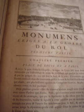 Monumens érigés en France à la gloire de Louis XV, Précédés d'un Tableau du progrès des Arts & des Sciences sous ce règne, ainsi que d'une description ...