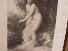 BAIGNEUSE . lithographie originale sur chine collé. FANTIN-LATOUR H.