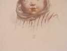 Enfant arabe de Tlemcen. lithographie originale . GEOFFROY J.